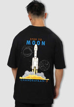 Load image into Gallery viewer, fanideaz Mens Half Sleeve Oversized ISRO Printed Cotton Tshirt