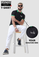 Load image into Gallery viewer, Signature Polo Printed T-Shirt