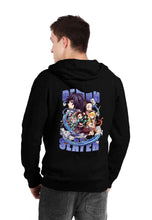 Load image into Gallery viewer, fanideaz Mens Cotton Graphic Demon Slayer Printed Zip Hooded Sweatshrits for Men