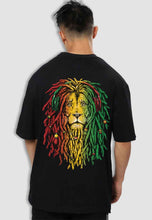 Load image into Gallery viewer, fanideaz Mens Half Sleeve Oversized Bob Lion Printed Cotton Tshirt