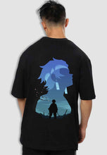 Load image into Gallery viewer, fanideaz Mens Half Sleeve Oversized Anime Tanjiro Printed Cotton Tshirt