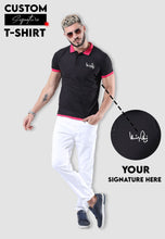 Load image into Gallery viewer, Signature Polo Printed T-Shirt