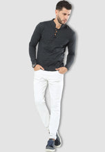 Load image into Gallery viewer, fanideaz Surfer Printed Men's Cotton Full Sleeve T-Shirt with Distorted Neck