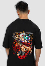 Load image into Gallery viewer, fanideaz Mens Half Sleeve Oversized Anime Printed Cotton Tshirt