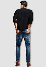 Load image into Gallery viewer, fanideaz Men’s Full Sleeve Cotton Diamond Cut Bomber Jacket With Side Pockets