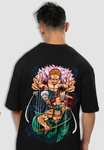 Load image into Gallery viewer, fanideaz Mens Half Sleeve Oversized Anime Printed Cotton Tshirt