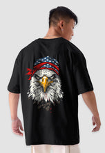 Load image into Gallery viewer, fanideaz Mens Half Sleeve Oversized Focus Printed Cotton Tshirt