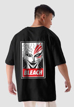 Load image into Gallery viewer, fanideaz Mens Half Sleeve Oversized Bleach Printed Cotton Tshirt