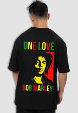 Load image into Gallery viewer, fanideaz Mens Half Sleeve Oversized One Love Printed Cotton Tshirt