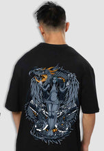 Load image into Gallery viewer, fanideaz Mens Half Sleeve Oversized Anime Printed Cotton Tshirt