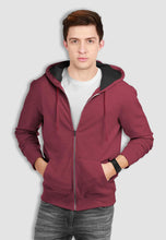 Load image into Gallery viewer, fanideaz Men's Cotton Hooded Sweatshirt with Zip