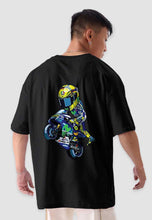 Load image into Gallery viewer, fanideaz Mens Half Sleeve Oversized Valentino Rossi Printed Cotton Tshirt