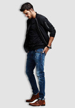 Load image into Gallery viewer, fanideaz Mens Cotton Bomber Jacket With Full Sleeve Side Pockets