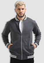 Load image into Gallery viewer, fanideaz Men’s Full Sleeve Cotton Stylish Bomber Jacket With Side Pockets