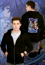 Load image into Gallery viewer, fanideaz Mens Cotton Graphic Demon Slayer Printed Zip Hooded Sweatshrits for Men
