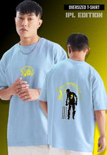 Load image into Gallery viewer, MS Dhoni IPL Limited Edition Oversized Tee – Unisex | Cotton | Fanideaz Exclusive 💛🏏💥
