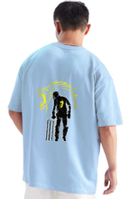 Load image into Gallery viewer, MS Dhoni IPL Limited Edition Oversized Tee – Unisex | Cotton | Fanideaz Exclusive 💛🏏💥