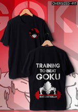 Load image into Gallery viewer, fanideaz Mens Half Sleeve Oversized Goku Printed Cotton Tshirt