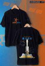Load image into Gallery viewer, fanideaz Mens Half Sleeve Oversized ISRO Printed Cotton Tshirt