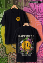 Load image into Gallery viewer, fanideaz Mens Half Sleeve Oversized Skull Smilely Printed Cotton Tshirt