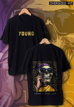 Load image into Gallery viewer, fanideaz Mens Half Sleeve Oversized Young Printed Cotton Tshirt