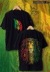 fanideaz Mens Half Sleeve Oversized Bob Lion Printed Cotton Tshirt