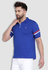 BASE  fanideaz Mens Cotton Half Sleeve Striped Polo T Shirt with Collar