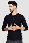 fanideaz Men’s Cotton Full Sleeve Henley T Shirts for Men