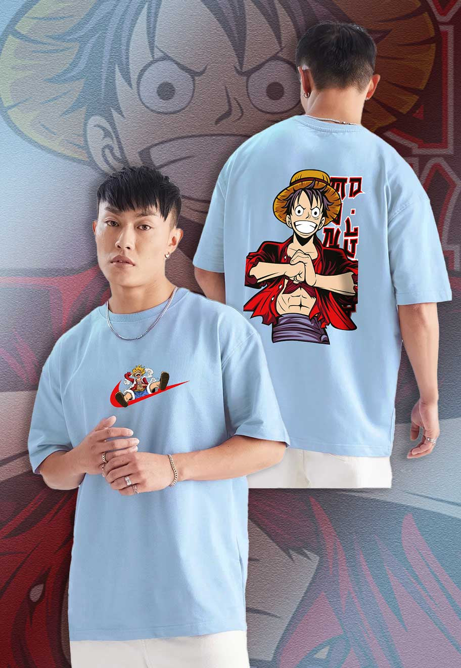 fanideaz Mens Half Sleeve Oversized Onepiece Printed Cotton Tshirt ...