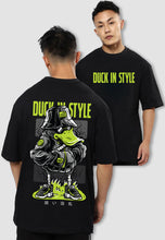 Load image into Gallery viewer, fanideaz Mens Half Sleeve Oversized Duck in Style Printed Cotton Tshirt
