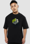 fanideaz Mens Half Sleeve Oversized Fashion Printed Cotton Tshirt