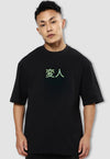 fanideaz Mens Half Sleeve Oversized Freak Printed Cotton Tshirt