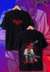 fanideaz Mens Half Sleeve Oversized Anime Printed Cotton Tshirt