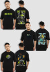 fanideaz Mens Custom Oversized Half Sleeve Printed Combo 3 Cotton T-Shirt