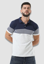 Load image into Gallery viewer, fanideaz Branded Mens Half Sleeve Cotton Striped Polo T-shirt for Mens
