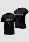 fanideaz Branded Cotton Matching Printed Couples Combo T-Shirt