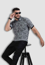 Load image into Gallery viewer, fanideaz Mens Half Sleeve Cotton Floral Printed Branded Polo T-Shirt for Mens
