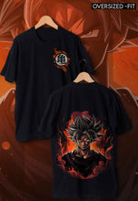 Load image into Gallery viewer, fanideaz Mens Half Sleeve Oversized Super Saiyan Printed Cotton Tshirt
