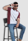 fanideaz Mens Half Sleeve Cotton Cut and Sew Branded Polo T-Shirt for Mens