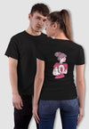 fanideaz Branded Cotton Matching Printed Couples Combo T-Shirt