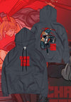 fanideaz Mens Cotton Graphic ChainSaw Man Printed Hooded Sweatshrits for Men