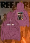 fanideaz Mens Cotton Graphic Free Fire Printed Hooded Sweatshrits for Men