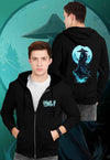 fanideaz Mens Cotton Graphic DAWN Printed Zip Hooded Sweatshrits for Men