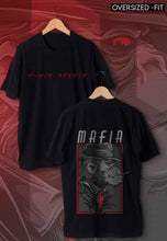 Load image into Gallery viewer, fanideaz Mens Half Sleeve Oversized Mafia Printed Cotton Tshirt
