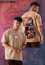 Load image into Gallery viewer, fanideaz Mens Half Sleeve Oversized GTA Printed Cotton Tshirt
