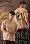 fanideaz Mens Half Sleeve Oversized PUBG Printed Cotton Tshirt
