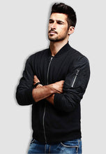 Load image into Gallery viewer, fanideaz Mens Cotton Bomber Jacket With Full Sleeve Side Pockets