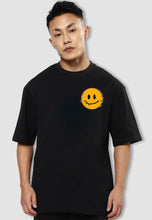 Load image into Gallery viewer, fanideaz Mens Half Sleeve Oversized Skull Smilely Printed Cotton Tshirt