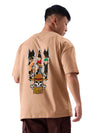 fanideaz Mens Half Sleeve Oversized OnePiece Printed Cotton Tshirt