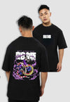 fanideaz Mens Half Sleeve Oversized Anime Printed Cotton Tshirt